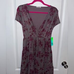 Purple babydoll dress